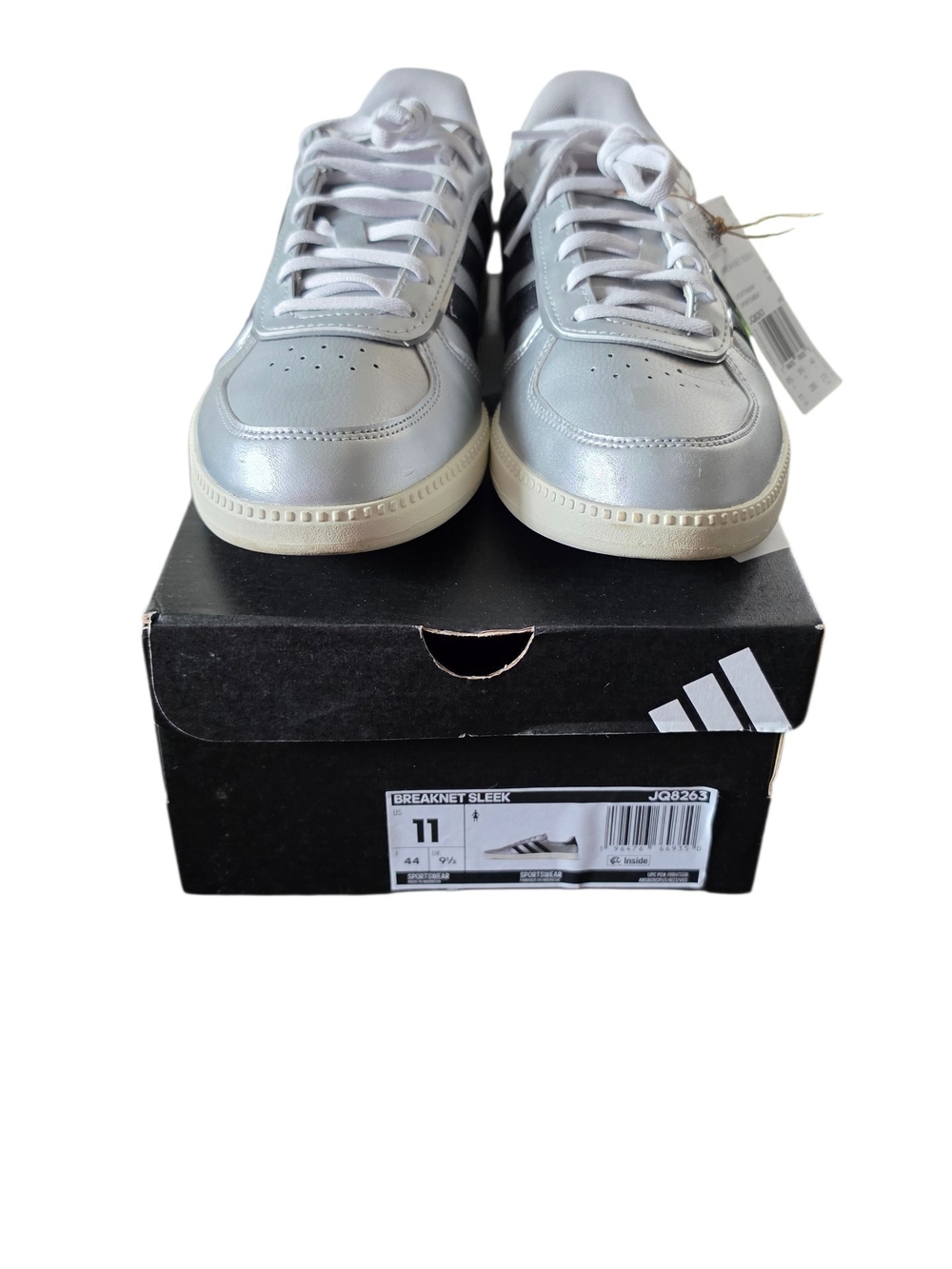 adidas Women’s Silver & Black Low-Top Sneakers